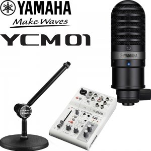 Yamaha YCM01 검정색 + AG03MK2  + OnStage Stand DS300B 마이크스탠드 | 정식수입품