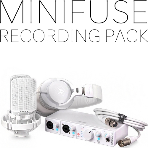 Arturia MiniFuse Recording Pack White 아투리아 미니퓨즈 올인원 레코딩 팩 하얀색 | 정식수입품