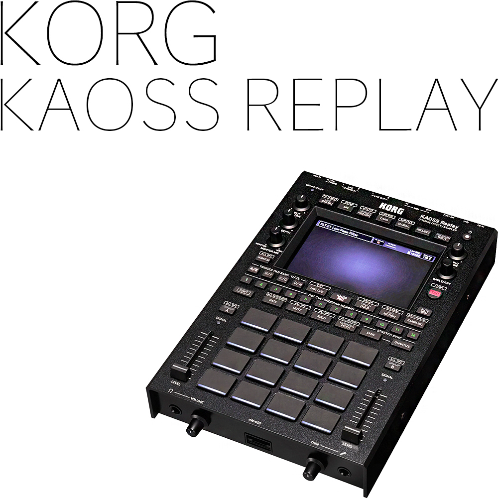 Korg KAOSS Replay 카오스리플레이 220V정식수입품 RCA-TS 1.5m케이블4개증정 리뷰포함