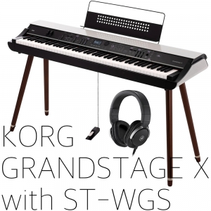 Korg grandstage X + ST-WGS 전용 우드스탠드 MT8 헤드폰 포함 220V정식수입품 2024최신형 설치비포함