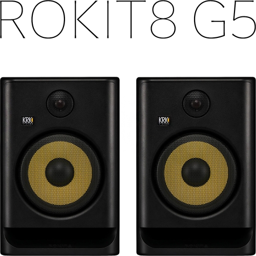 KRK ROKIT8 G5 스튜디오모니터 1조2개 220V 정식수입품 리뷰포함