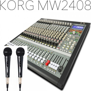 Korg MW2408 24채널 하이브리드믹서 Yamaha DM105 다이나믹마이크 증정이벤트 (재고소진시까지)