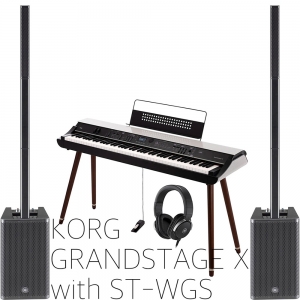 Korg grandstage X + ST-WGS 전용 우드스탠드 MT8 헤드폰 StagePas1Kmk2+DXL1K 돌리포함 220V정식수입품 2024최신형