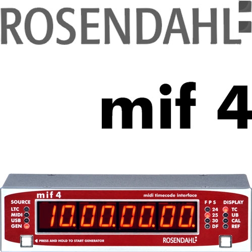 Rosendahl MIF4 프로페셔널 미디타임코드 인터페이스 220V정식수입품 주문후4주소요 리뷰포함. 랙킷트 별매