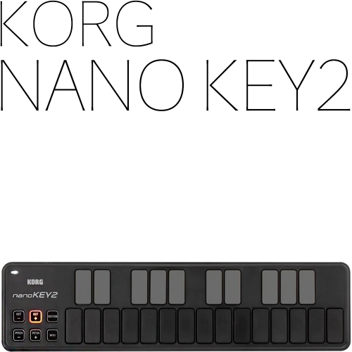 Korg nanoKEY2 Black | 나노키2 | 정식수입품 | USB케이블 오른쪽에 있습니다