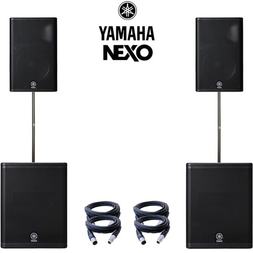 DanceStudio | Yamaha DXR15 2개 + DXS15 2개 | 4,100W Active Sound System Power Pack