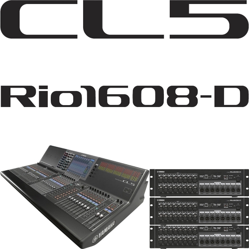 Yamaha CL5 v4 + RIO1608D 3개