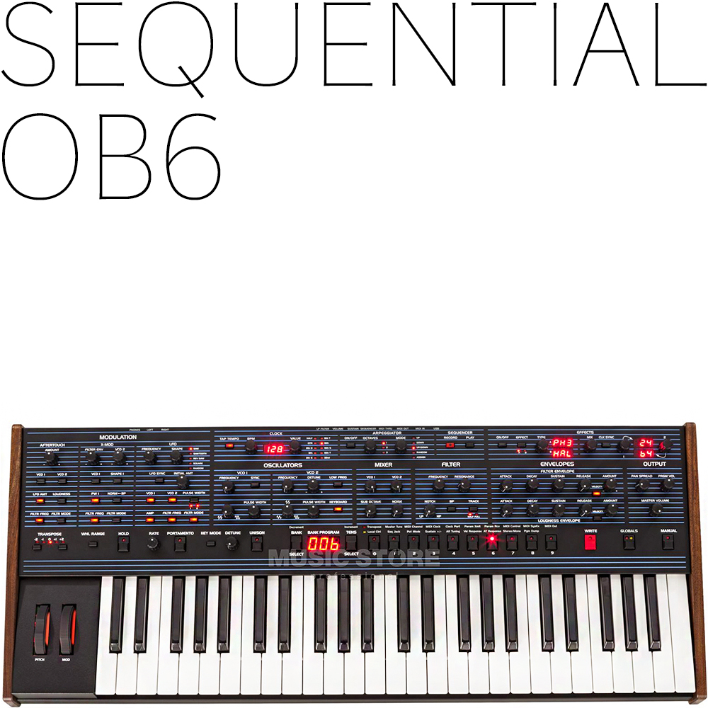 Sequential OB6 시퀀셜 오비식스 | 220V정식수입품. 건반커버증정. 리뷰포함