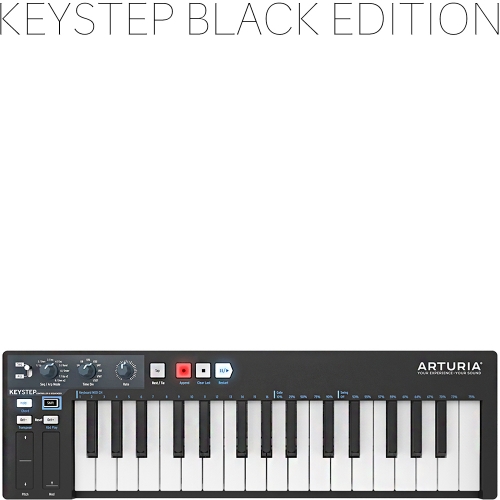 Arturia Keystep Black Edition | 정식수입품 | 아날로그랩/ Ableton Live Lite/ CV Gate용 3개 케이블증정 | CubasePro마우스패드증정