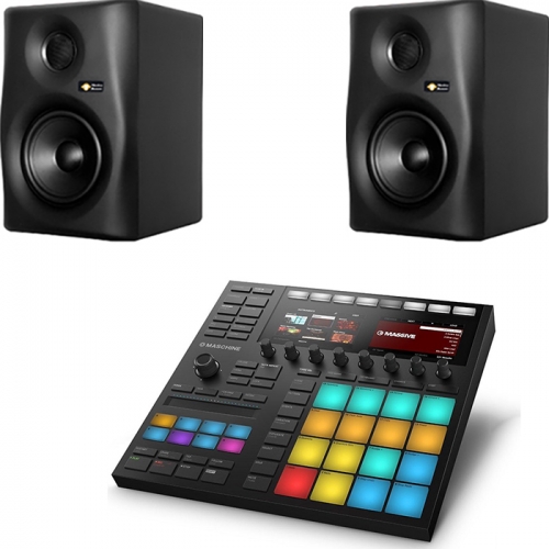 NI Maschine MK3 + Monkey Gibbon5 Black 1조 2개 + MICtech 1.5m케이블포함 | 정식수입품