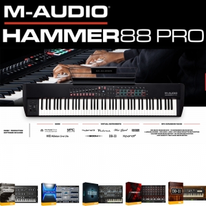 MAudio Hammer88Pro 해머88프로 220V정식수입품 리뷰포함 큐베이스마우스패드 건반커버 증정 전시품