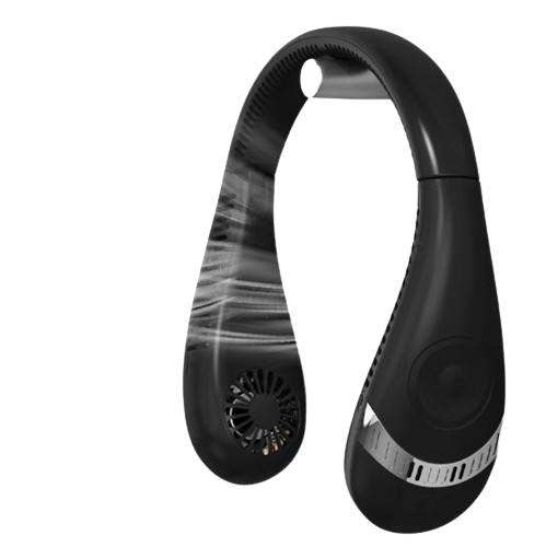 ★★★[블랙, 화이트, 핑크] Veloz 휴대용 접이식 목걸이 선풍기