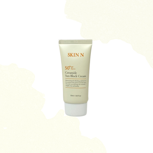 ★★★[리뉴얼] Skin N 선블록 크림 (SPF 50) 미백, 주름, 자외선 차단 3중 기능성