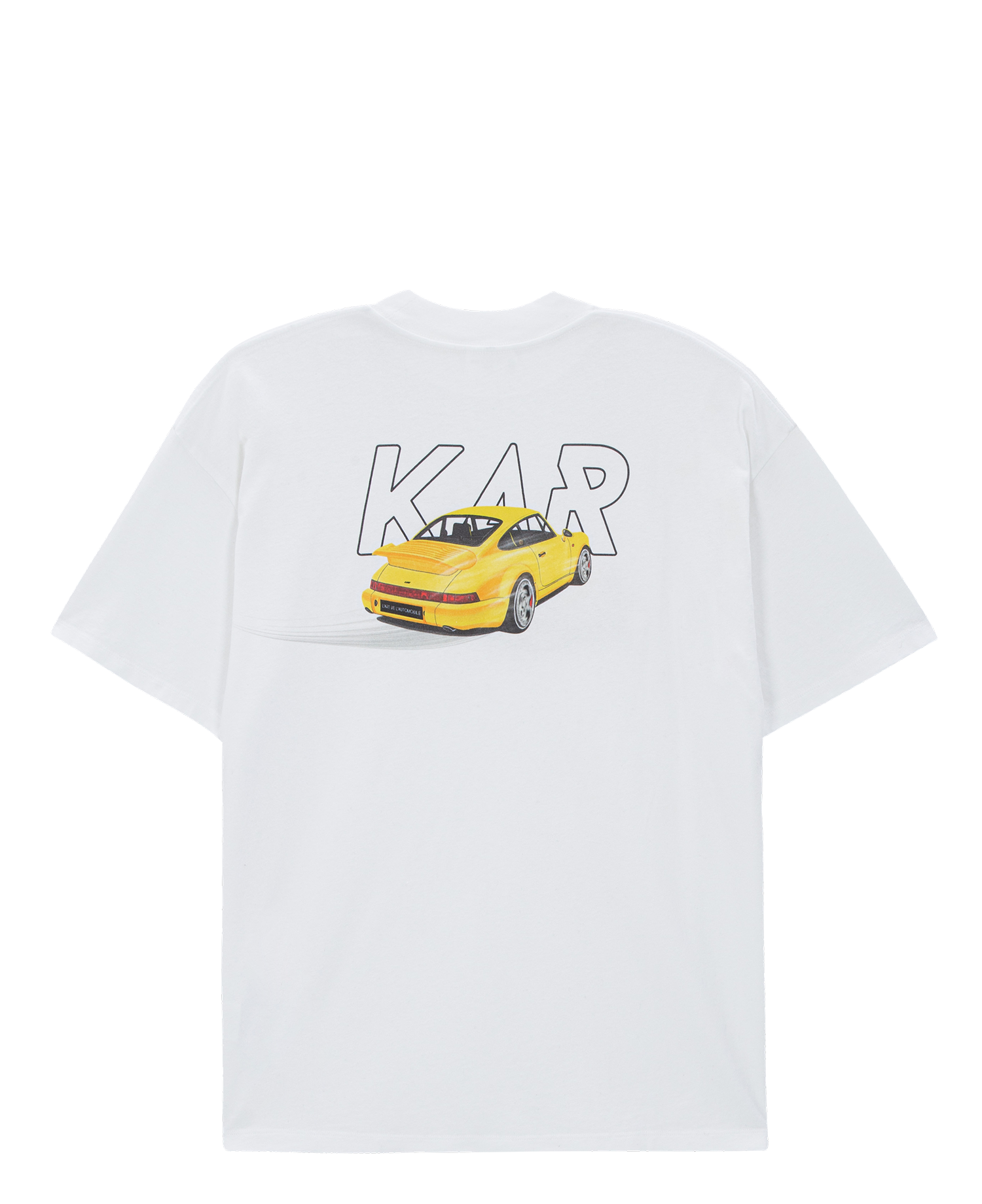 YELLOW FAST 964 GRAPHIC T-SHIRT3_WHITE