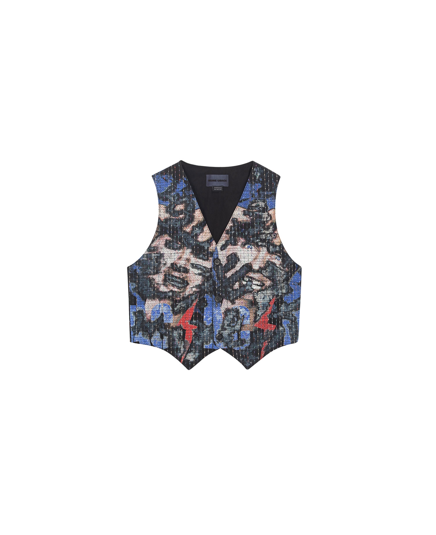 AC/DC EMBROIDERED VEST_BLACK