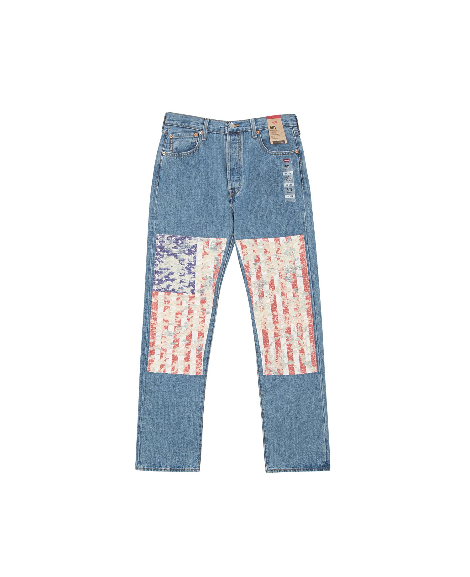 US FLAG EMBROIDERED LEVI'S 501_INDIGO