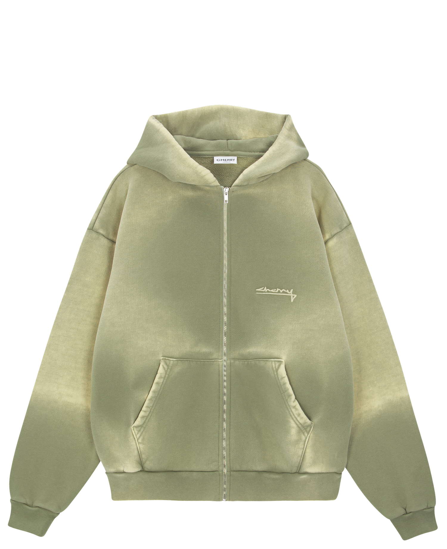 CLASSIC ZIP-UP HOODIE_KHAKI