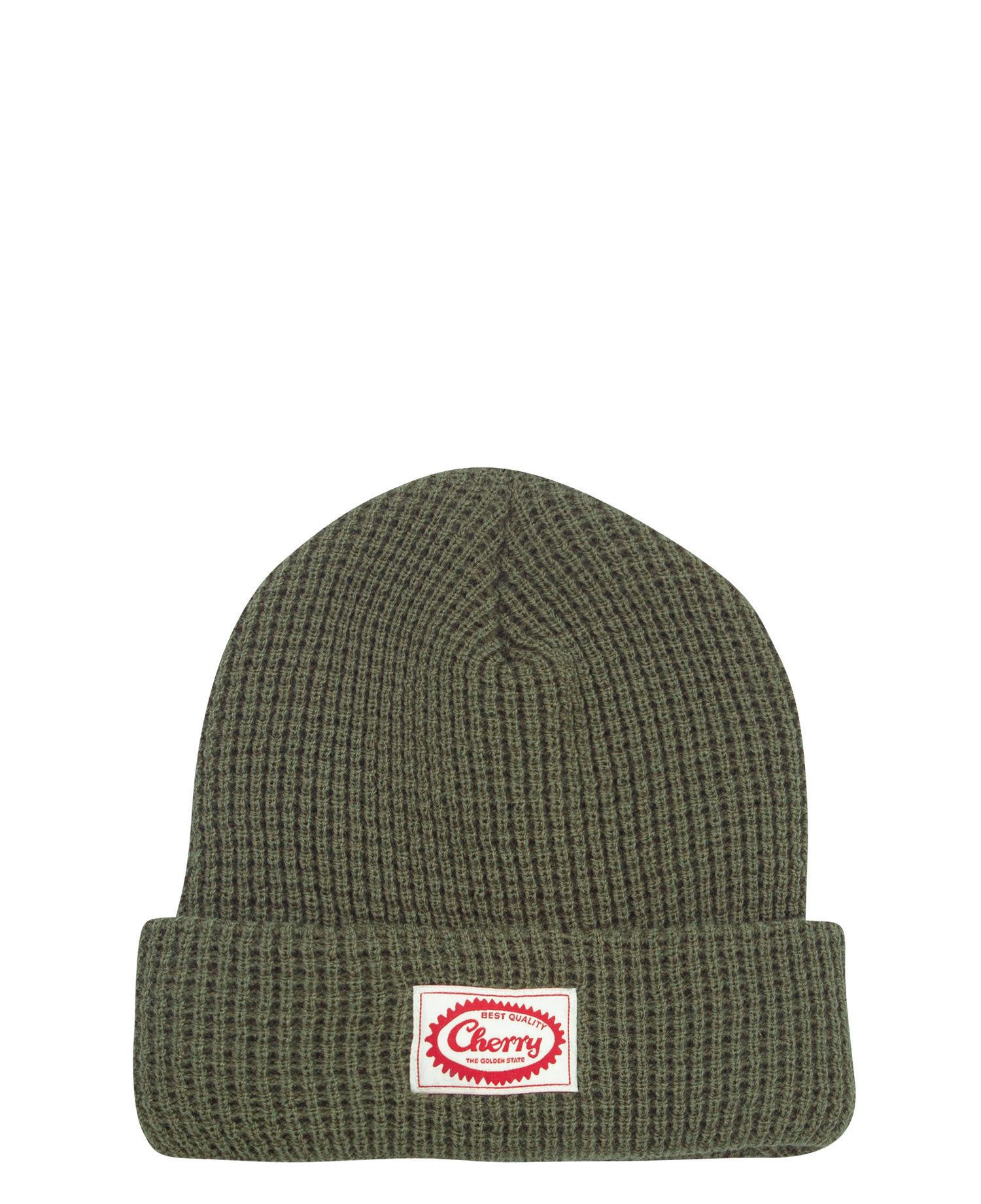 'BEST QUALITY' WAFFLE BEANIE_DARK GREEN