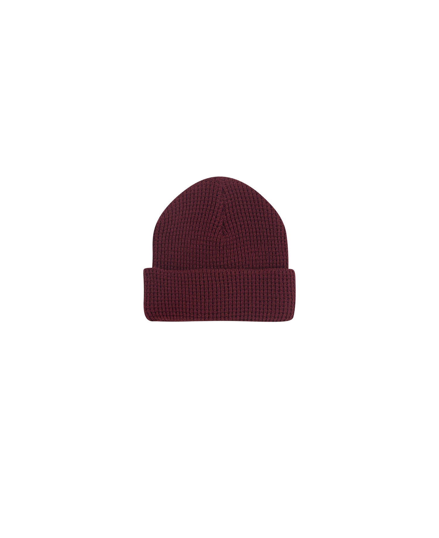 'BEST QUALITY' WAFFLE BEANIE_BURGUNDY