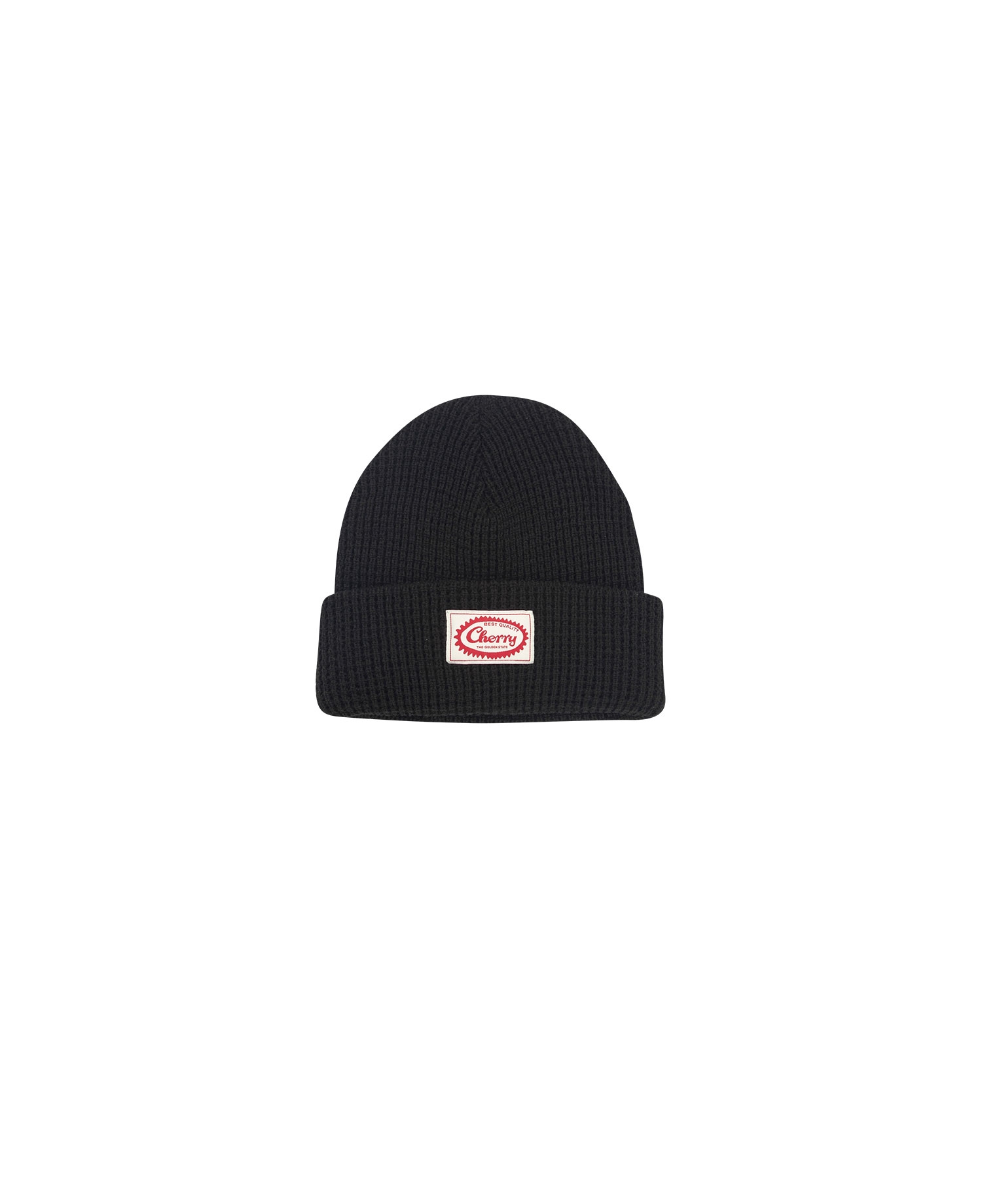 'BEST QUALITY' WAFFLE BEANIE_BLACK