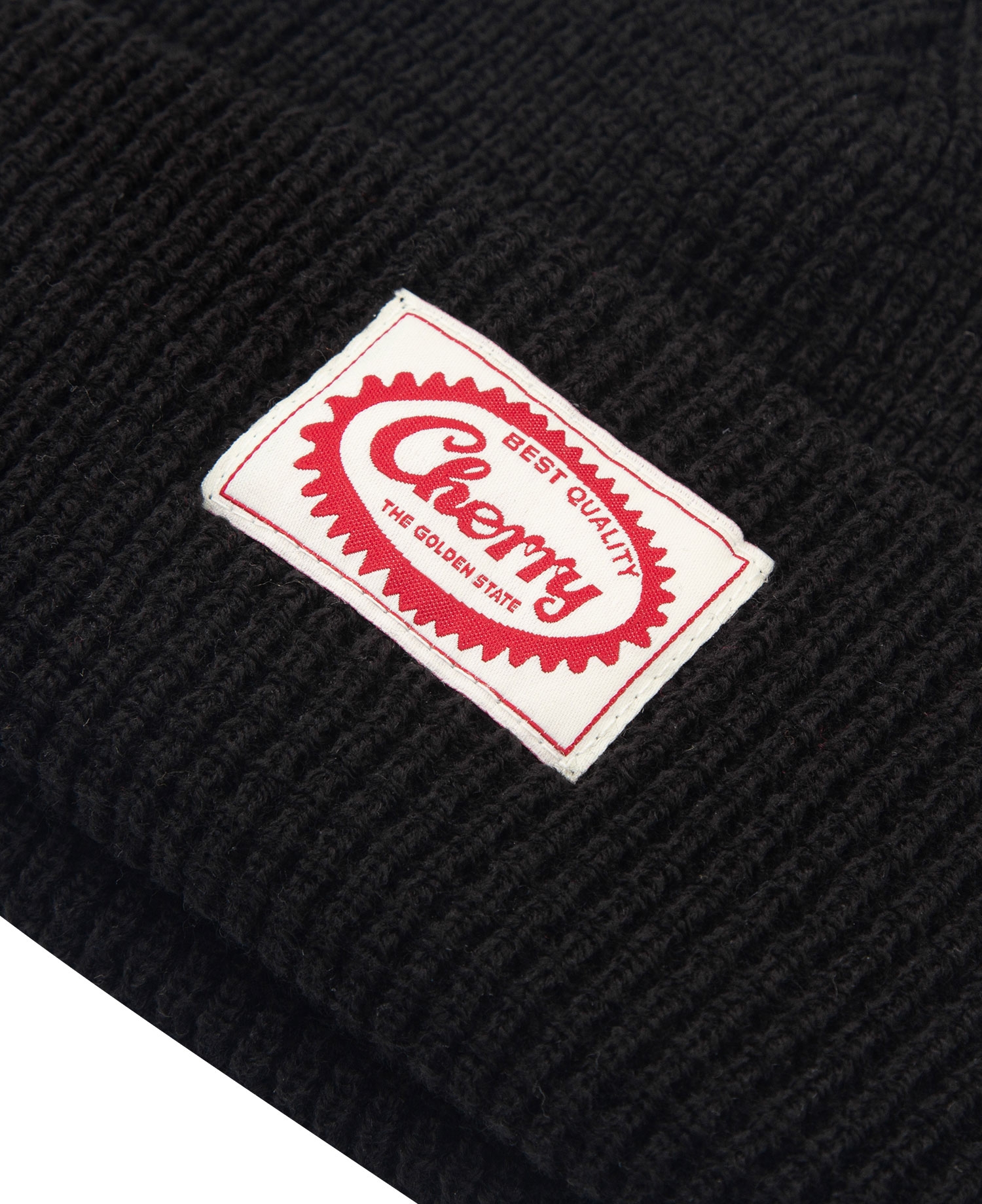 'BEST QUALITY' WAFFLE BEANIE_BLACK