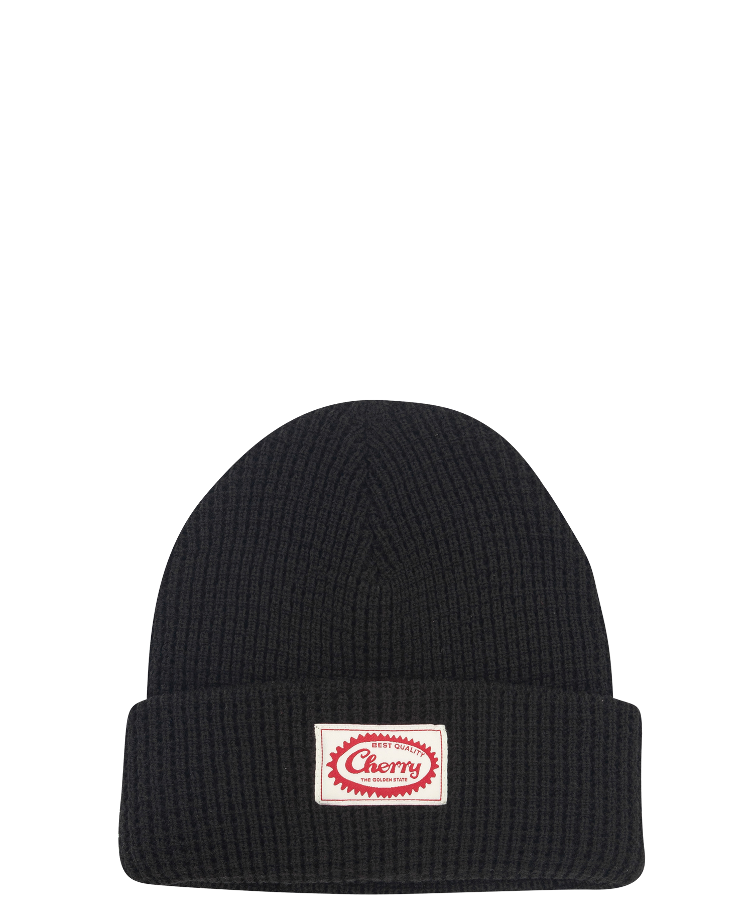 'BEST QUALITY' WAFFLE BEANIE_BLACK