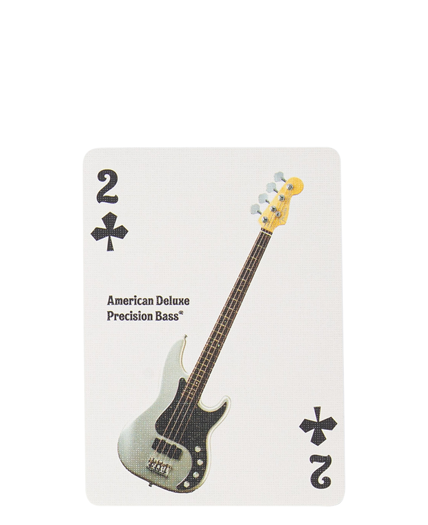 VINTAGE FENDER POCKER CARD CLOVER 2_WHITE