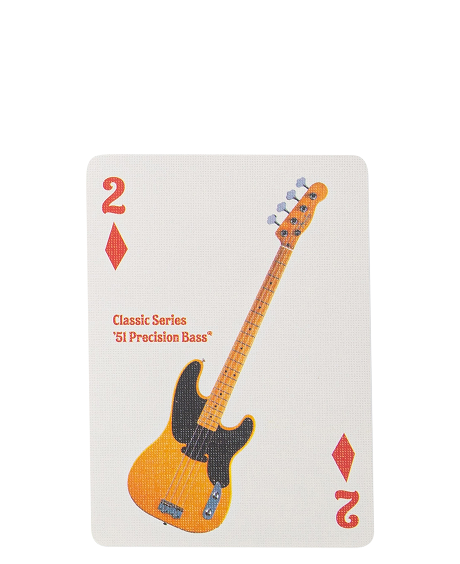 VINTAGE FENDER POCKER CARD DIAMOND 2_WHITE