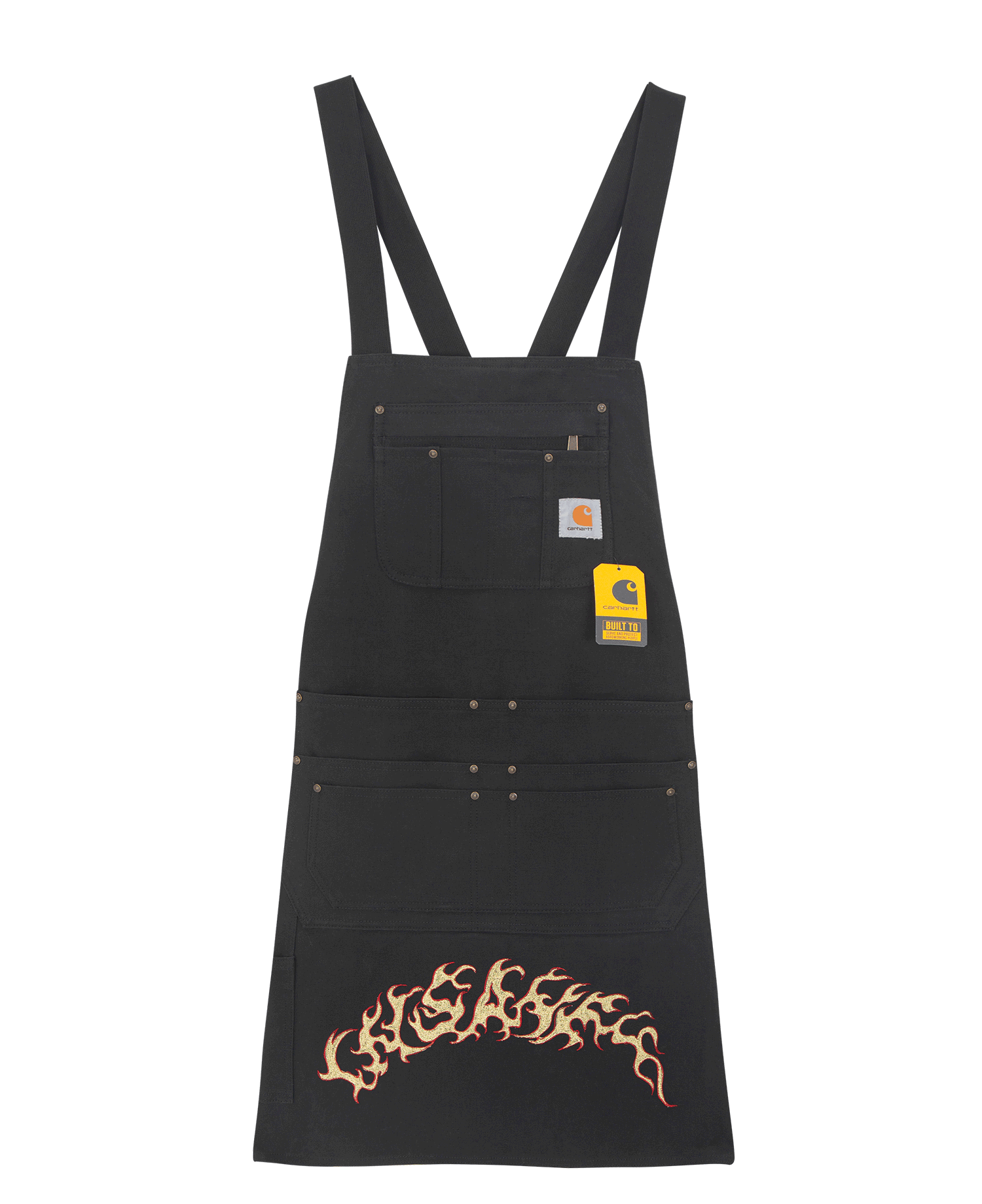 CARHARTT INSANE EMBROIDERED WORK APRON_BLACK