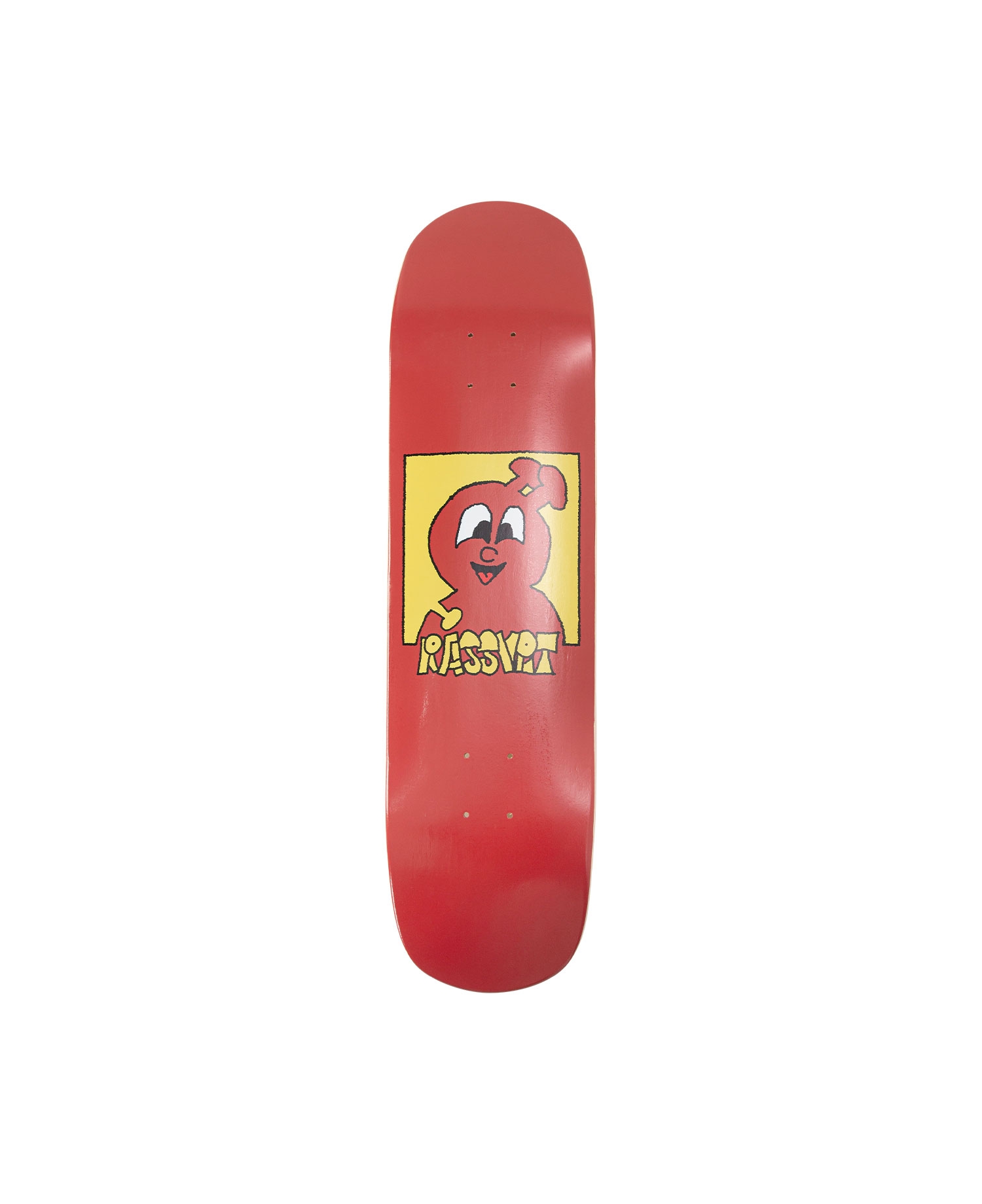 UNISEX CAPDUDE BOARD SQUARE SHAPE SKATEBOARD DECK_RED