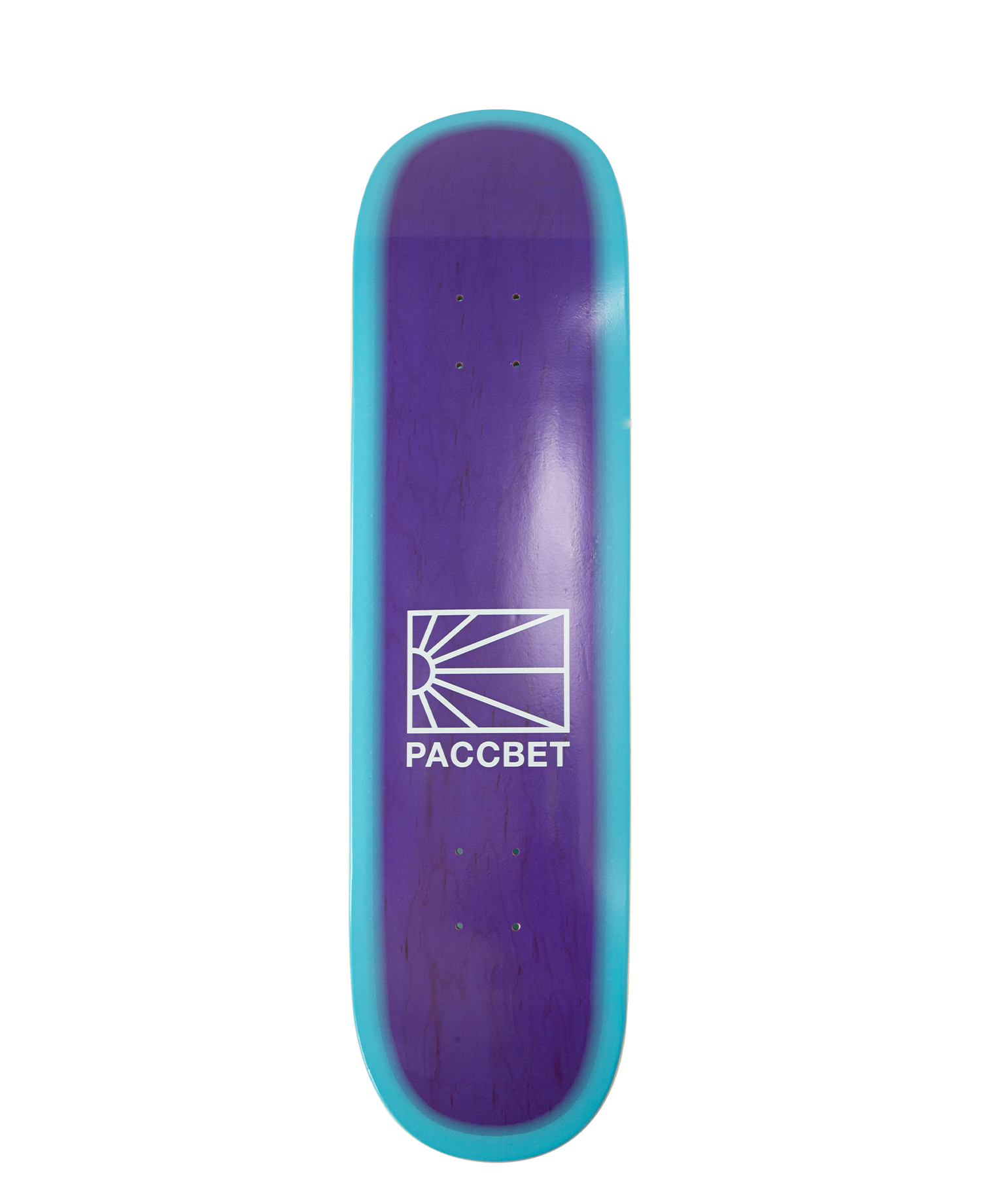 UNISEX LOGO BOARD WOOD POOL SHAPE SKATEBOARD DECK_PURPLE