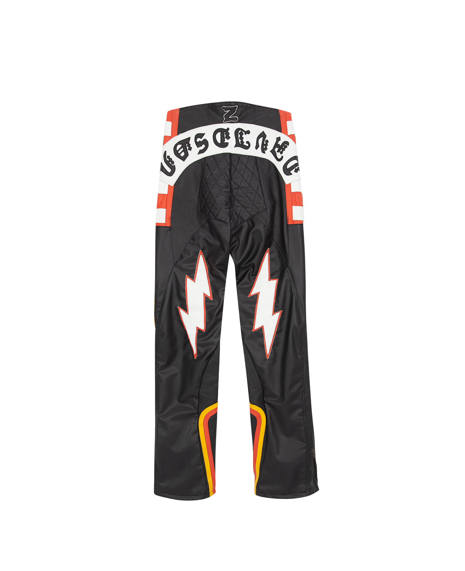 REMAKE RACING LEATHER PANTS_BLACK