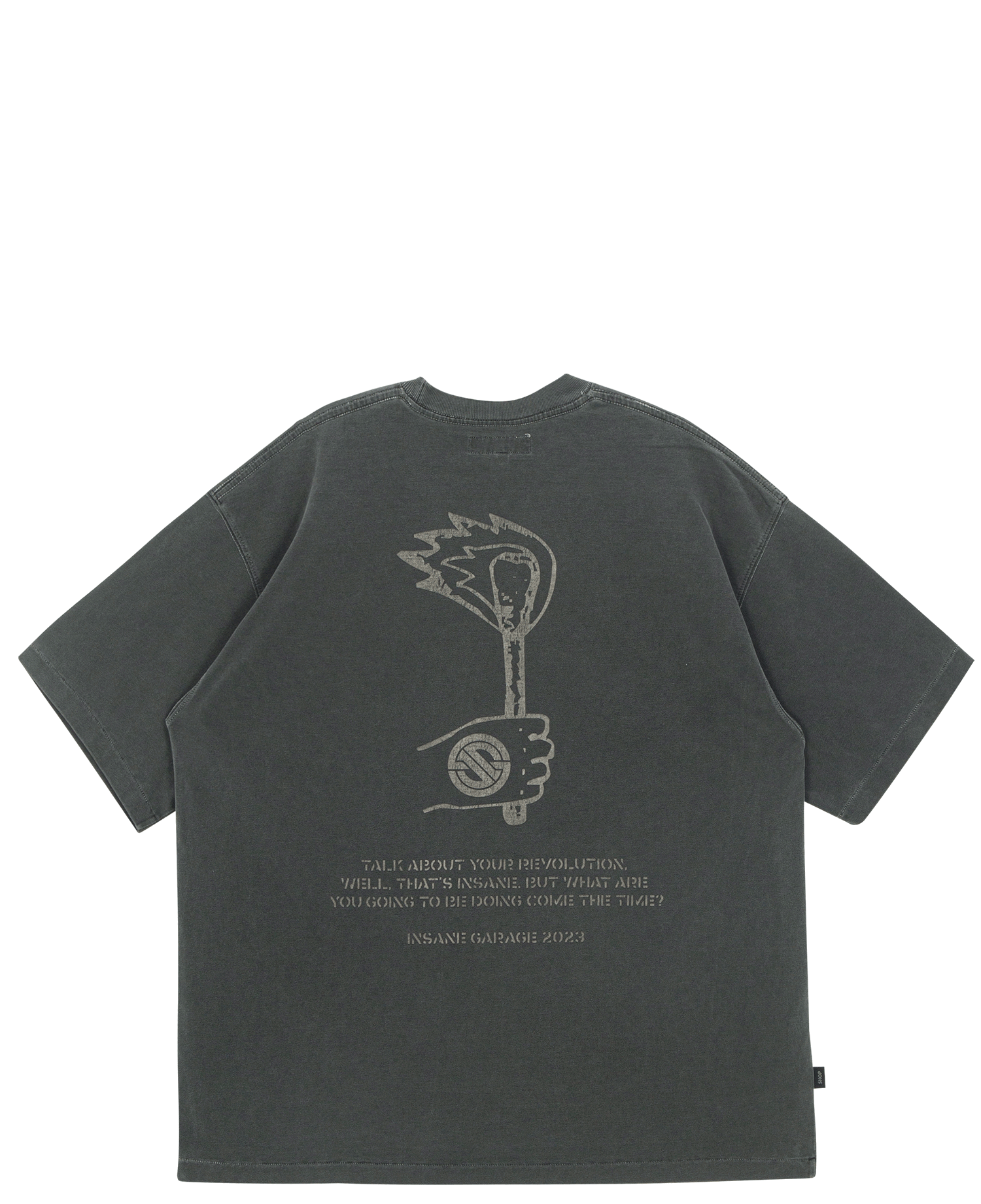 INSANE GARAGE REVOLUTION T-SHIRT_CHARCOAL