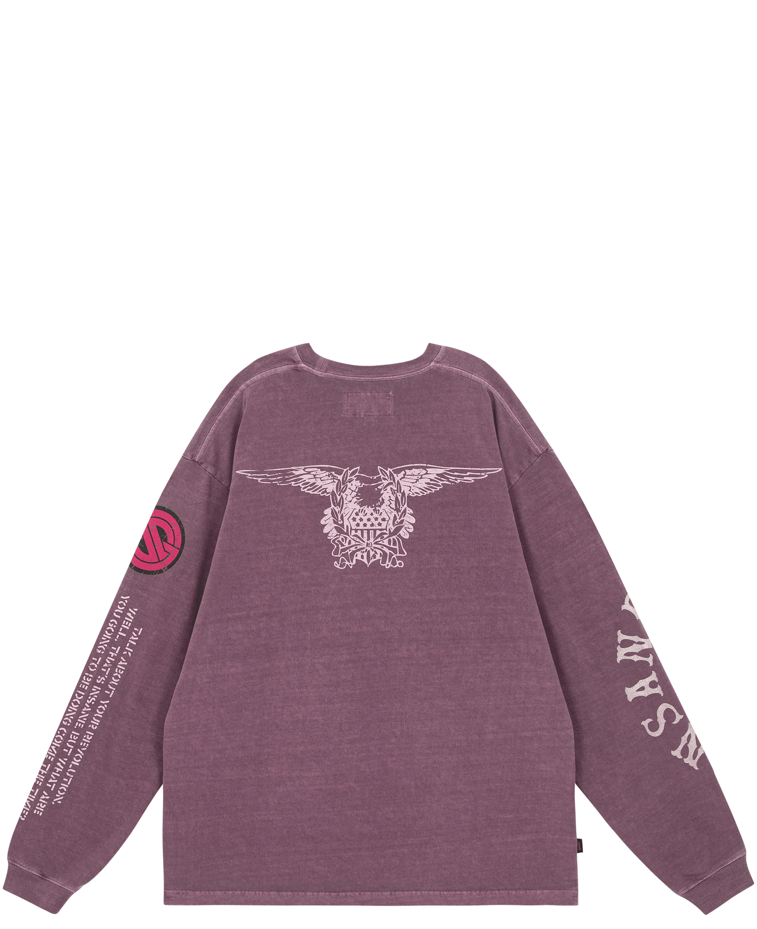 INSANE NEW EMBLEM LONG SLV T-SHIRT_PINK