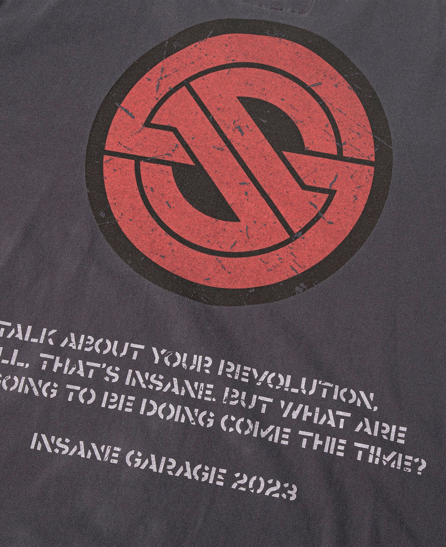 INSANE NEW EMBLEM T-SHIRT_CHARCOAL