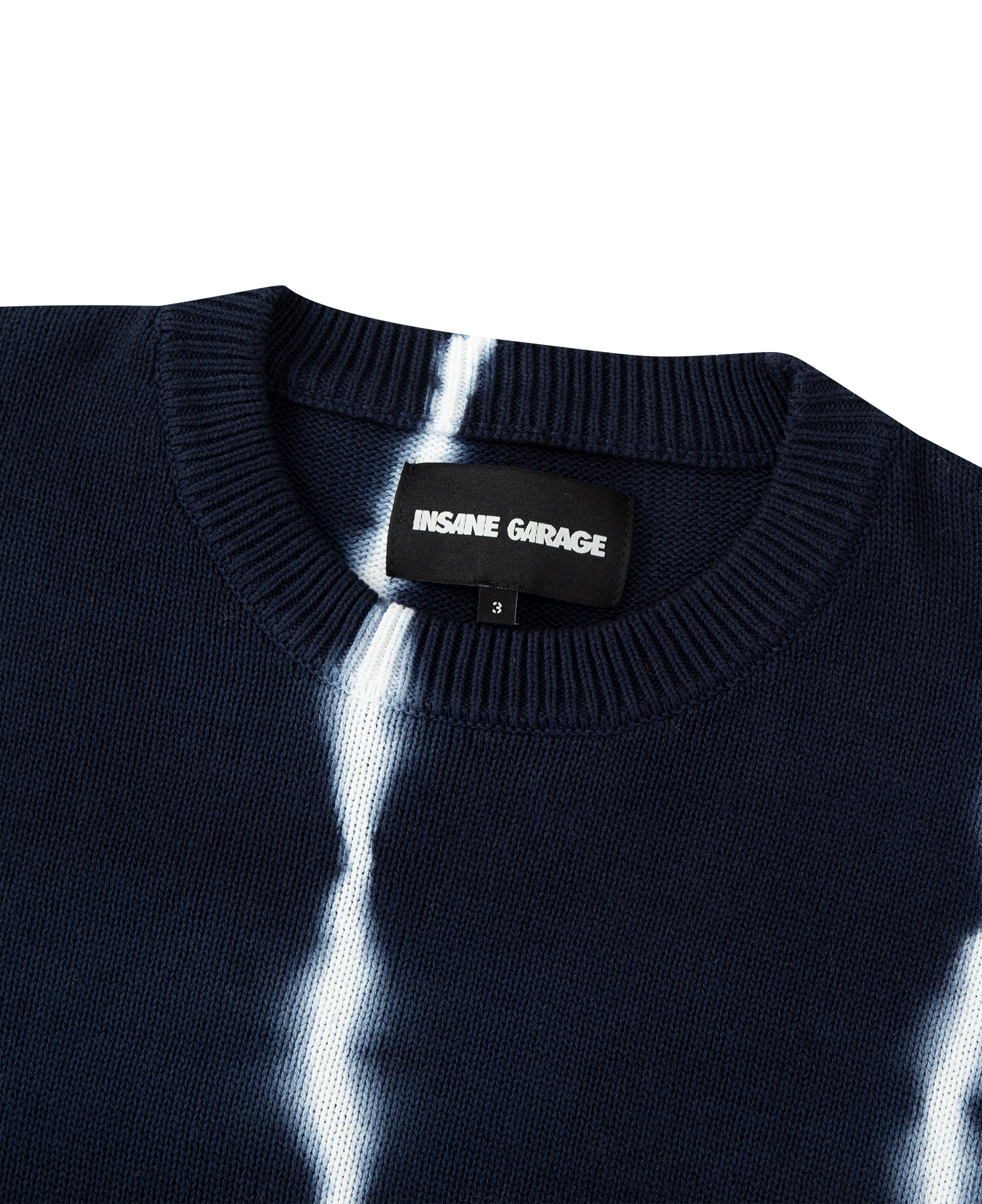 INSANE TIE DYE KNIT PULLOVER_NAVY