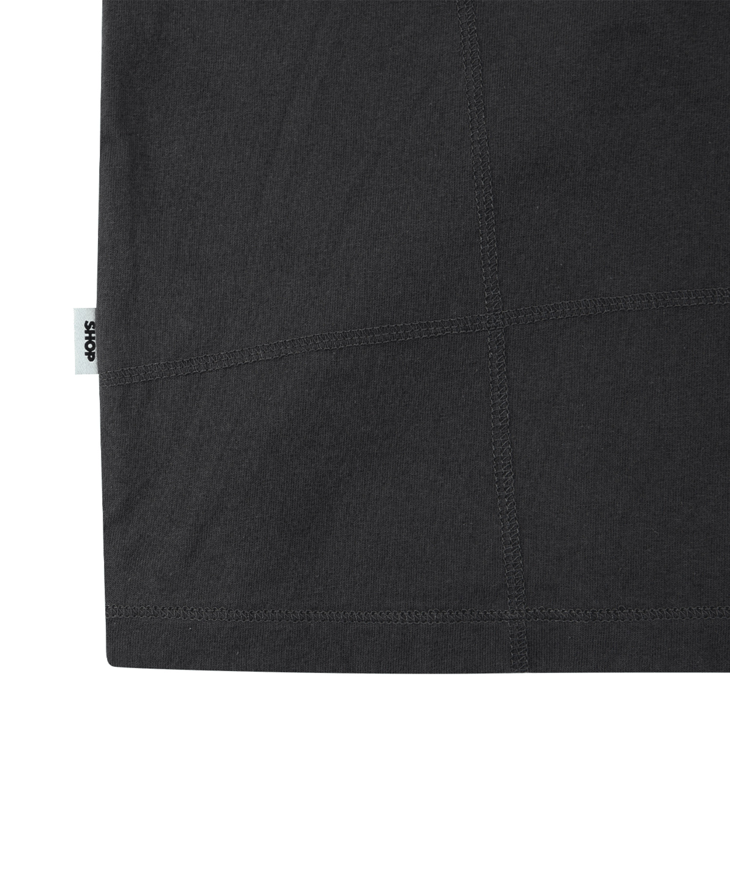 INSANE CONSTRUCTED OVERLOCKED T-SHIRT_CHARCOAL