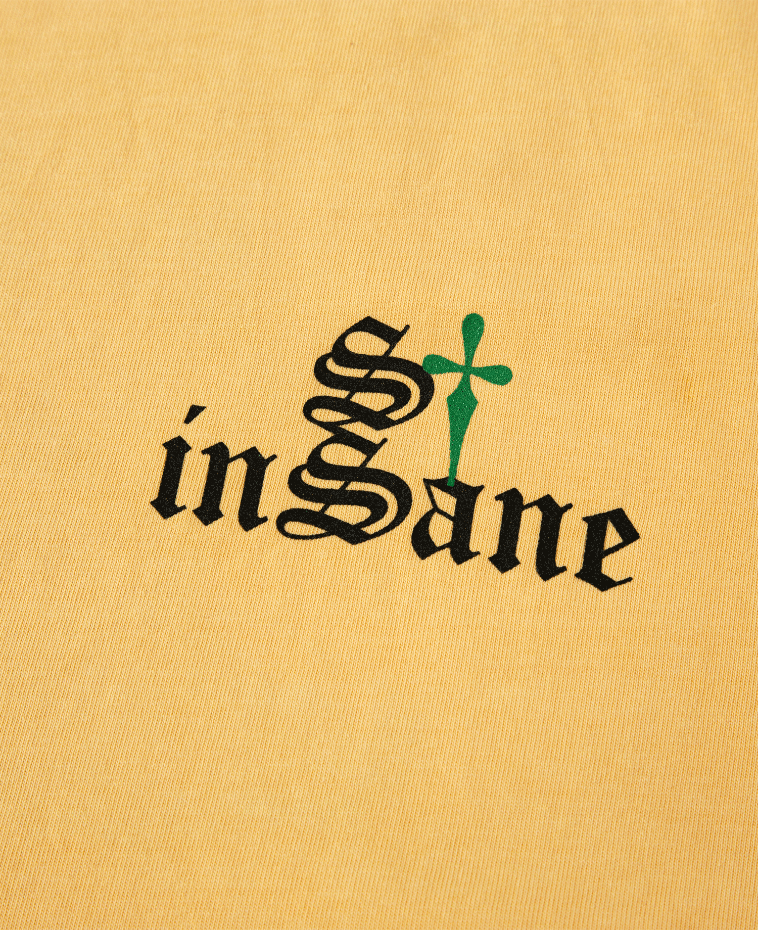 PRAY FOR INSANE LONG SLV T-SHIRT_YELLOW