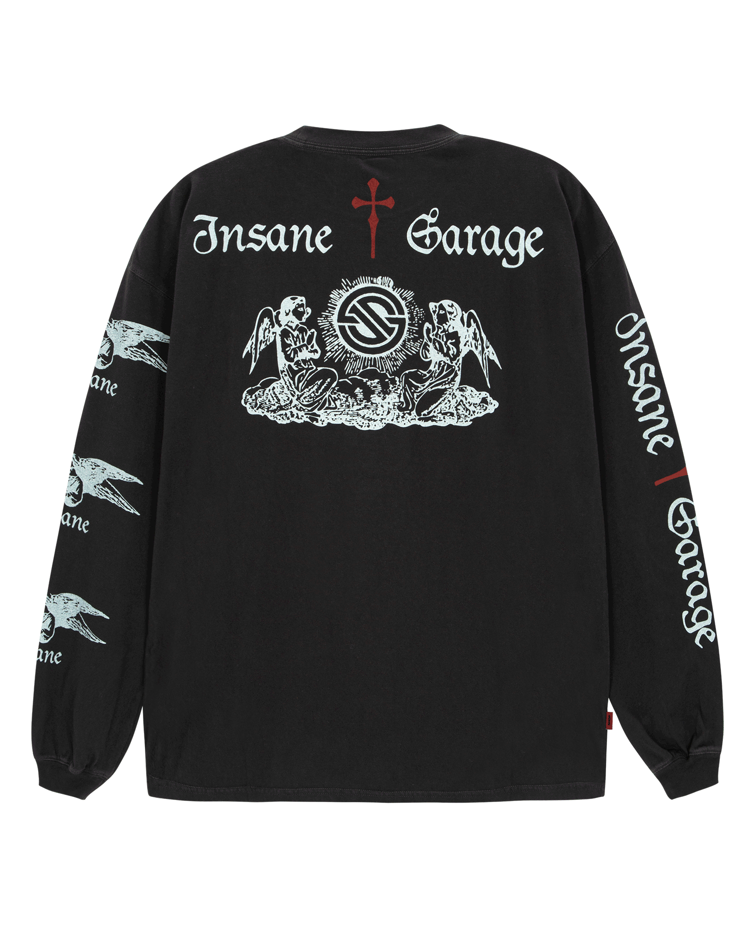 PRAY FOR INSANE LONG SLV T-SHIRT_BLACK