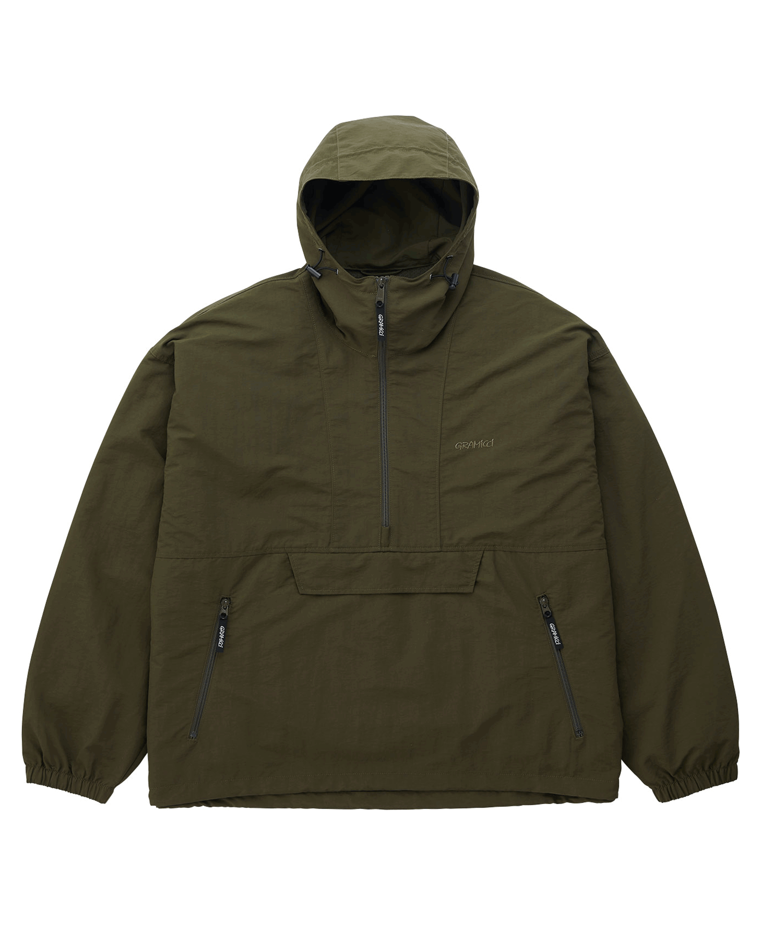 NYLON TUSSAH ANORAK DEEP_OLIVE