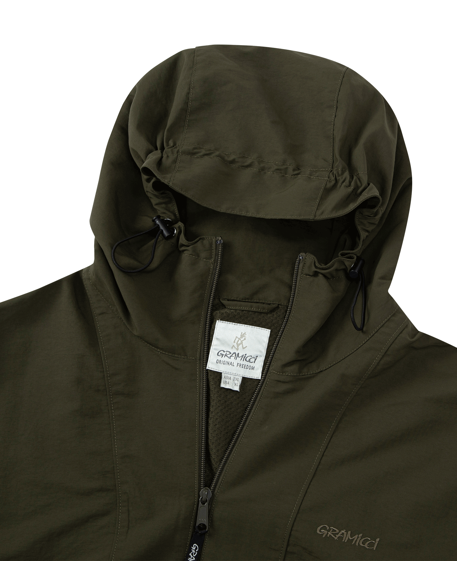 NYLON TUSSAH ANORAK DEEP_OLIVE