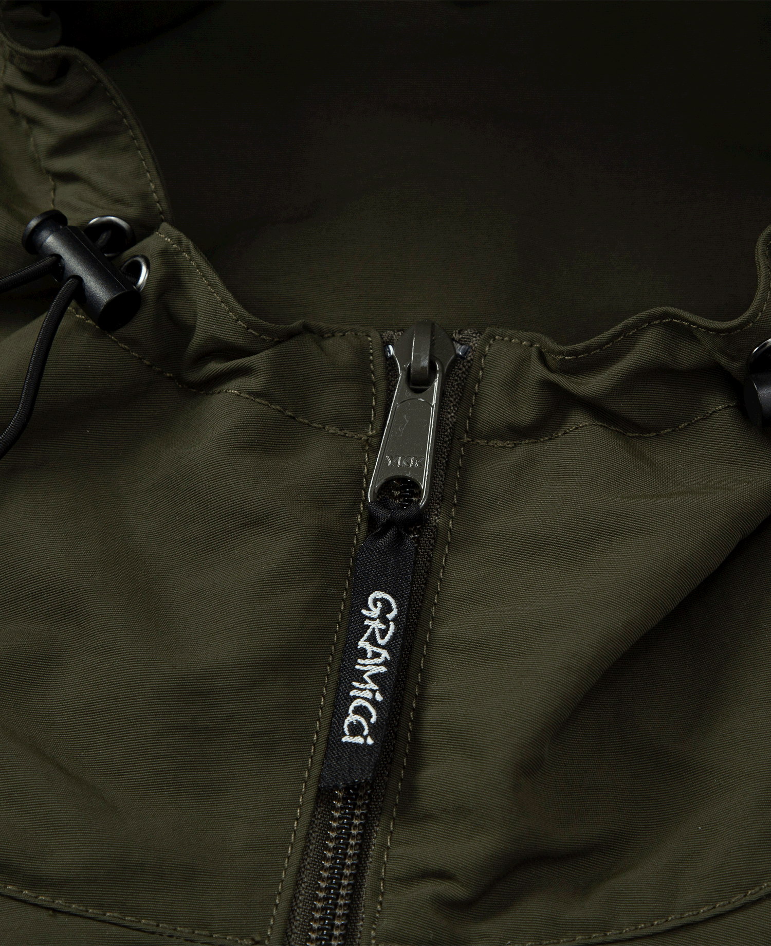 NYLON TUSSAH ANORAK DEEP_OLIVE