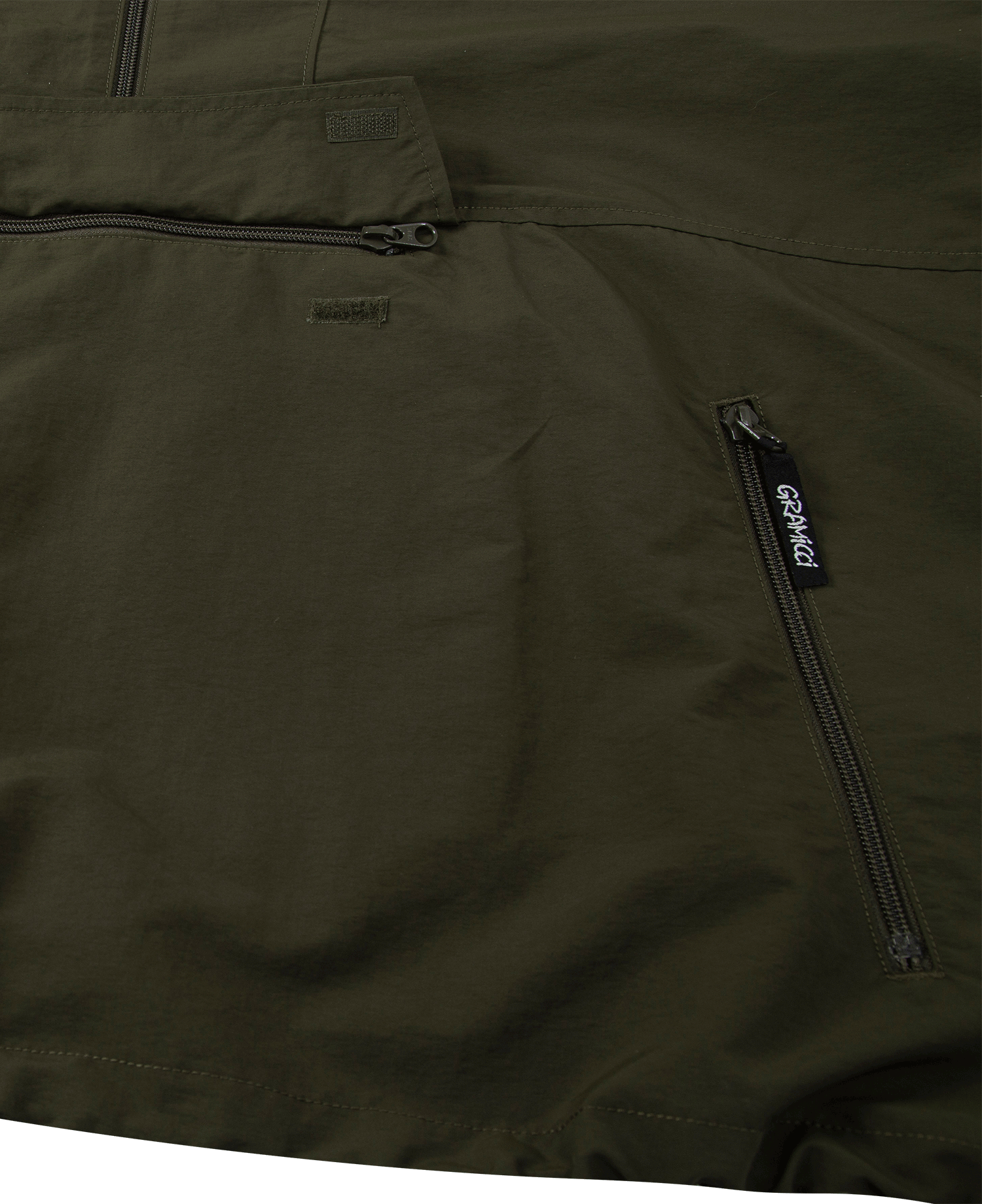 NYLON TUSSAH ANORAK DEEP_OLIVE