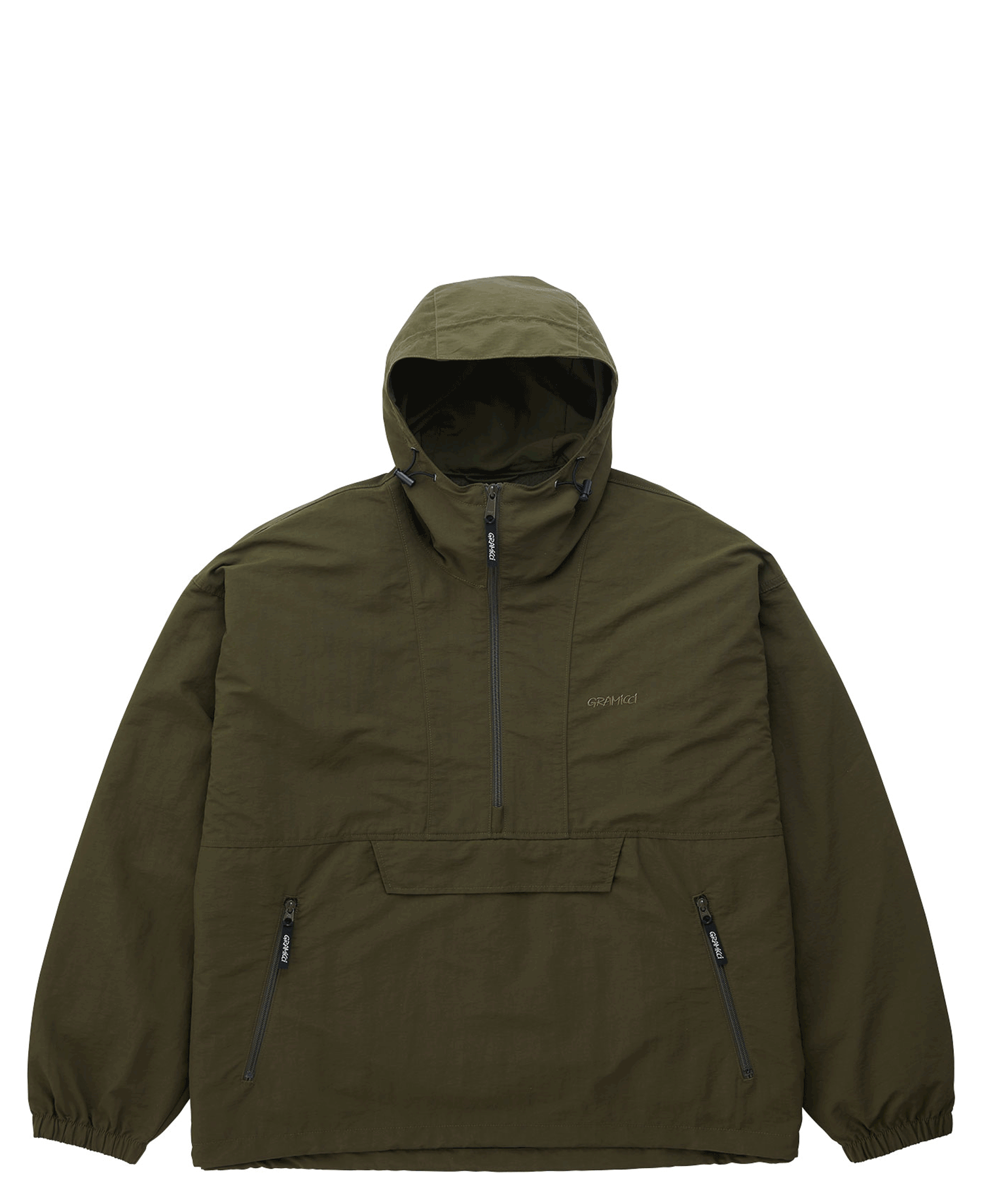 NYLON TUSSAH ANORAK DEEP_OLIVE