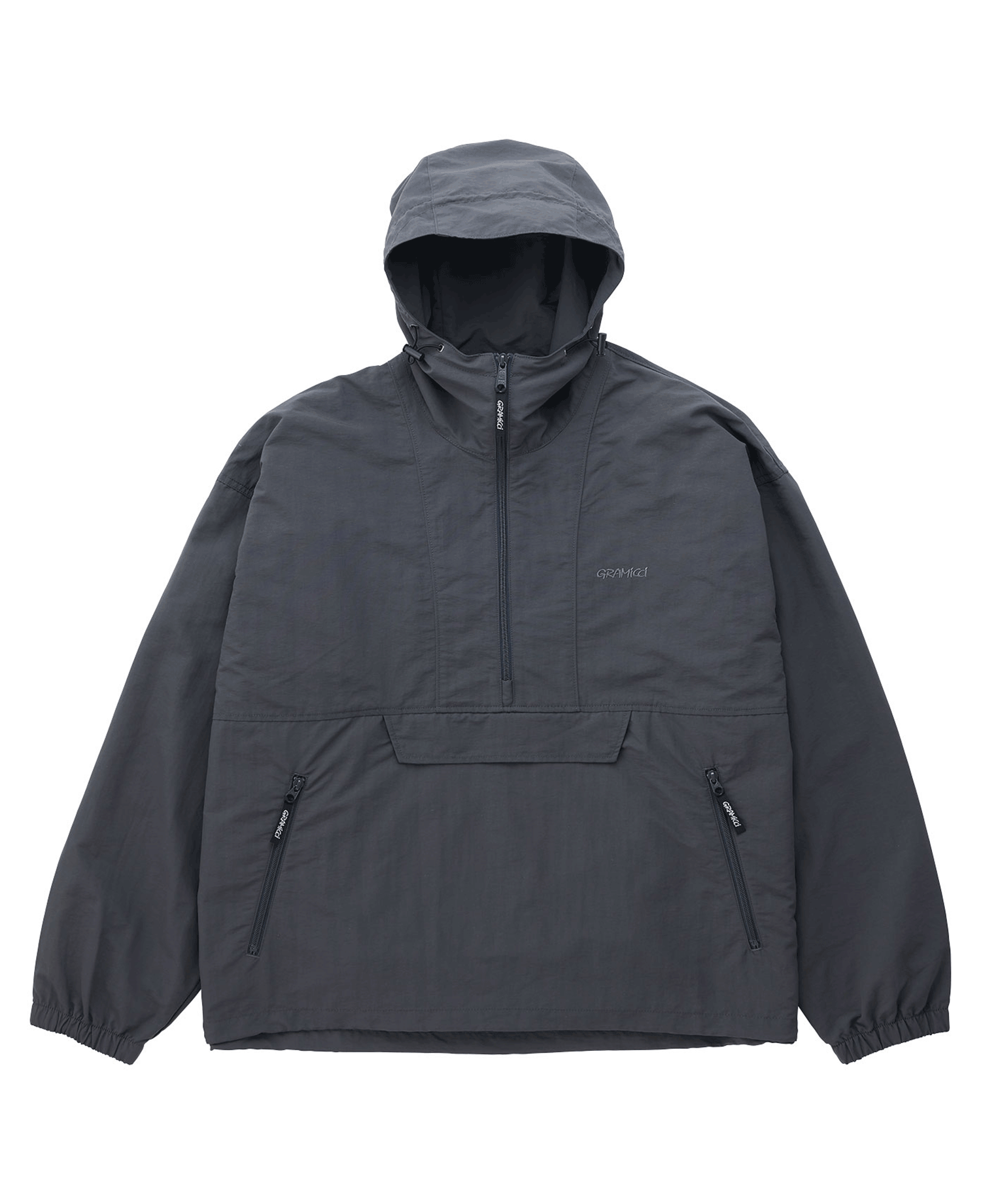 NYLON TUSSAH ANORAK STONE_GREY