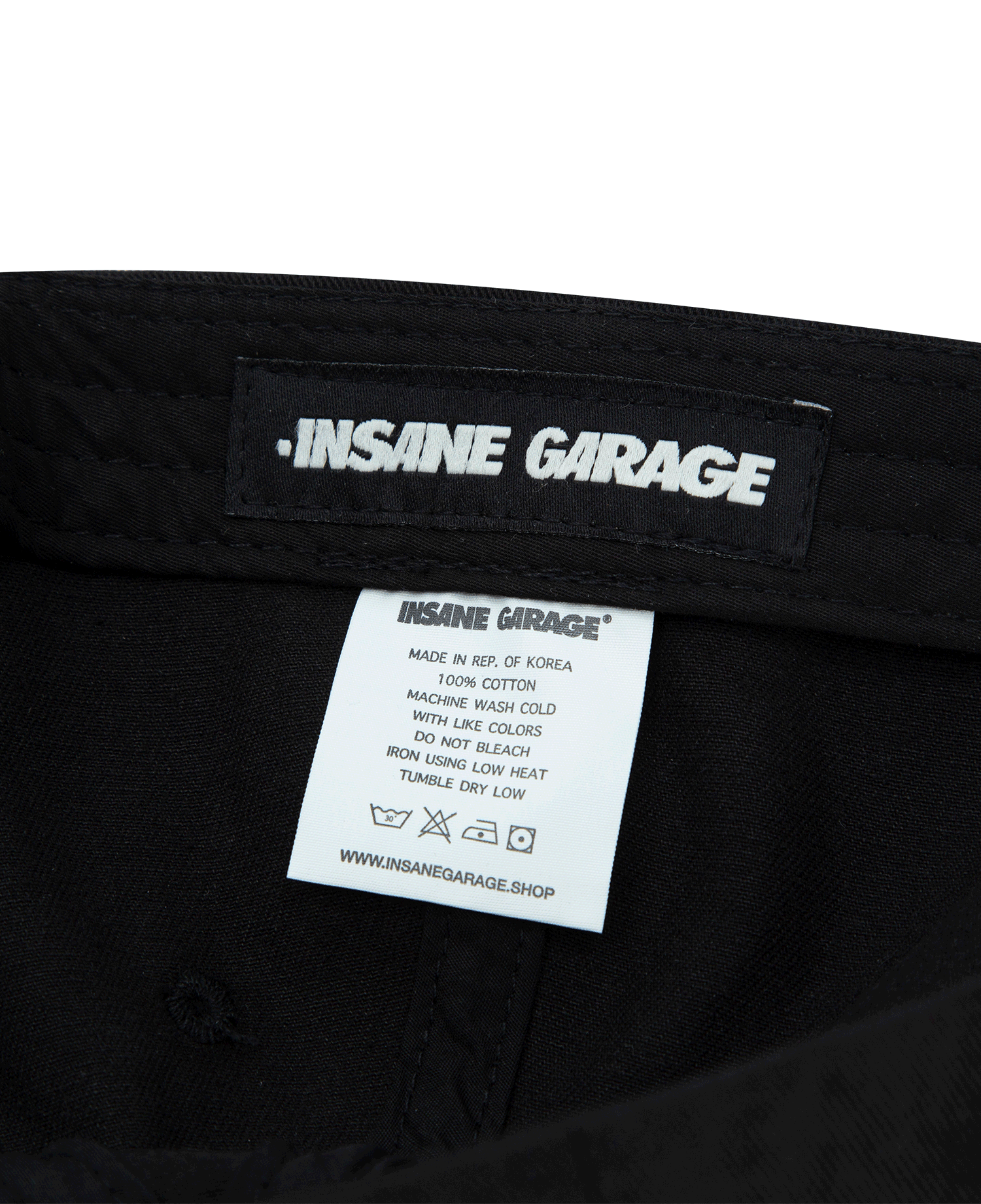 INSANE CROSS BALL CAP_BLACK