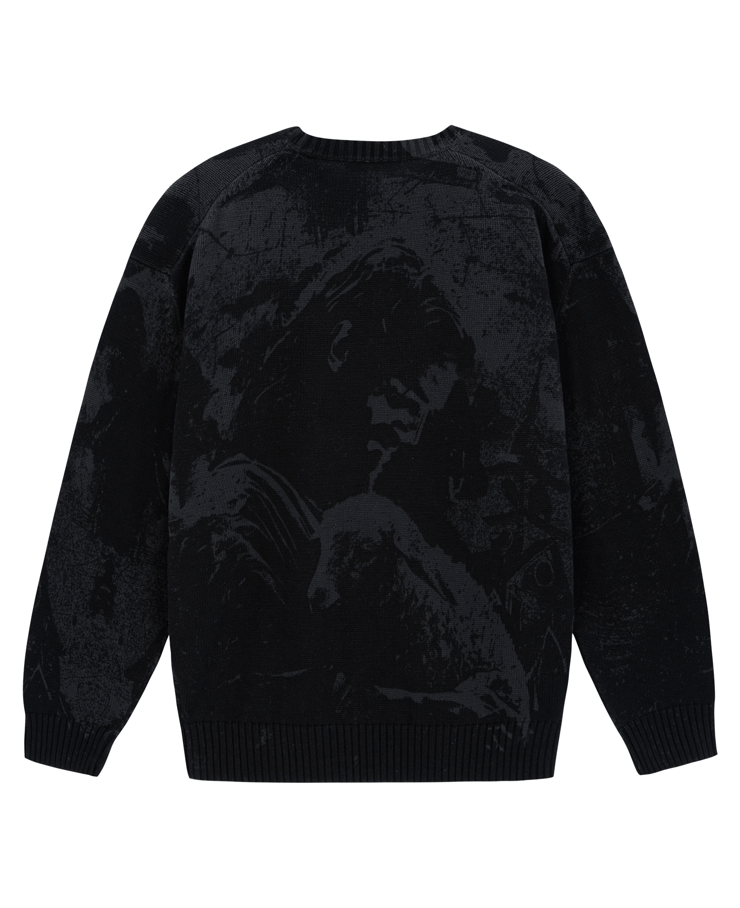 A GOOD SHEPHERD PRINTING SWEATER_CHARCOAL