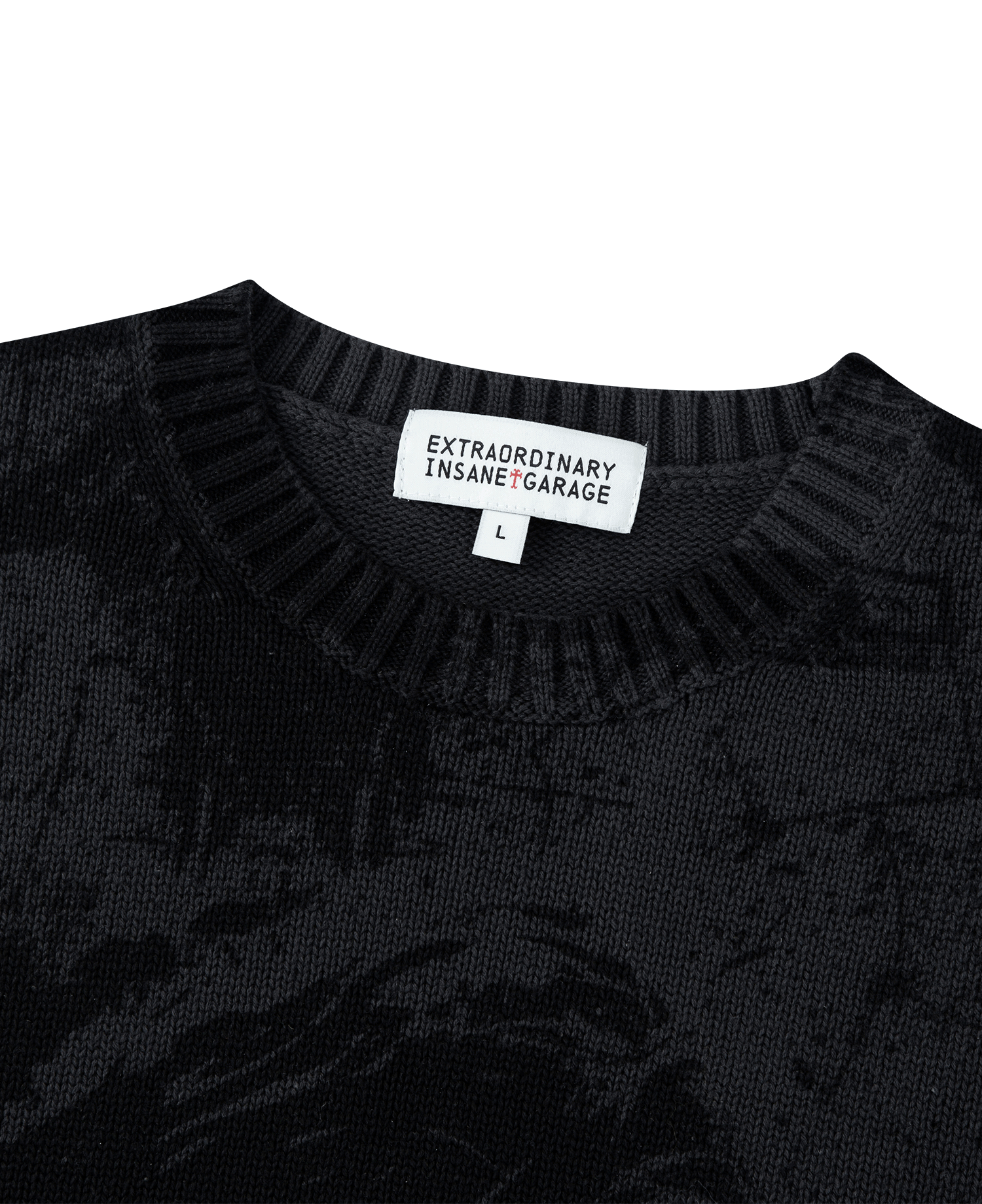 A GOOD SHEPHERD PRINTING SWEATER_CHARCOAL