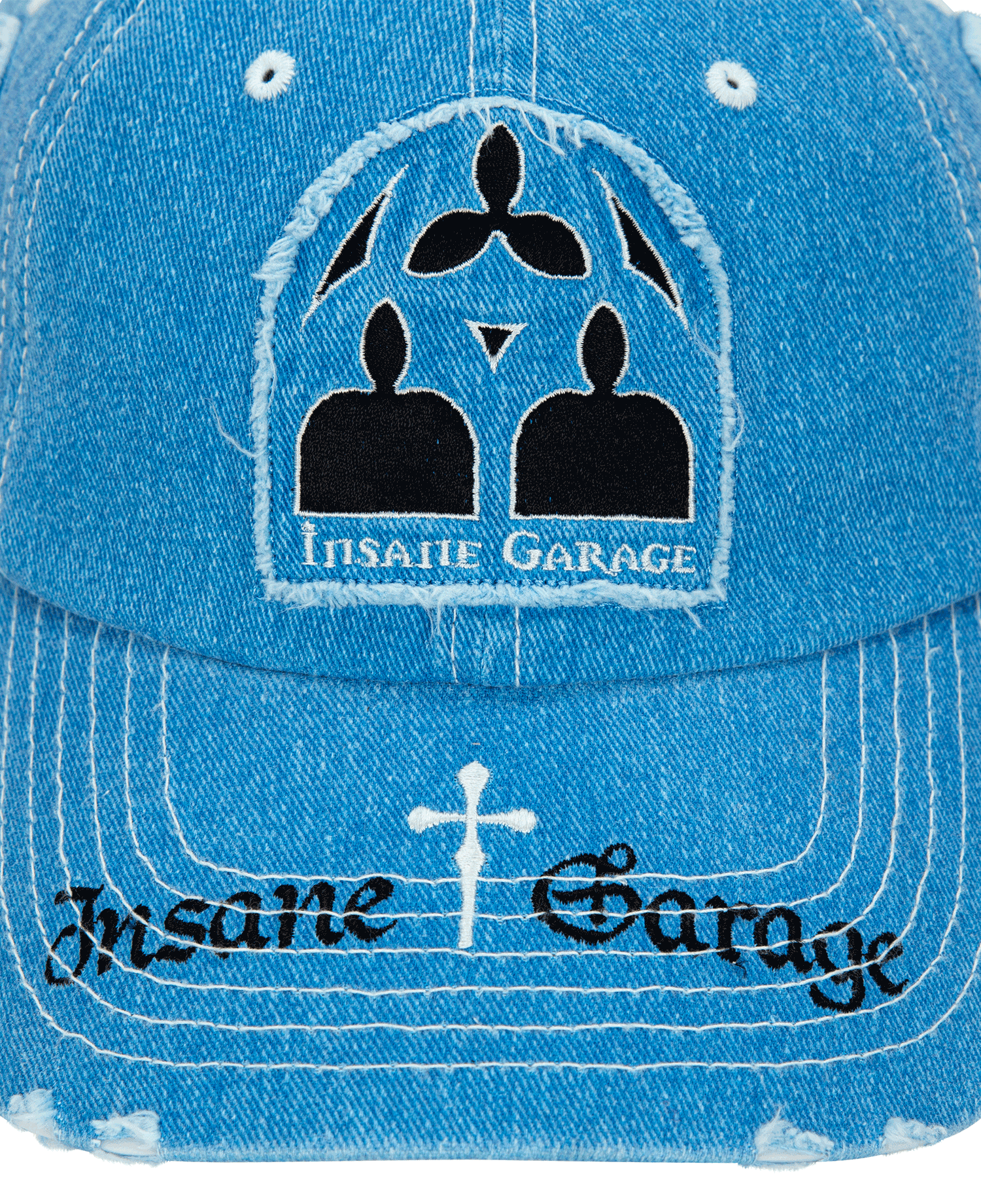 INSANE GRUNGE PATCH BALL CAP_BLUE