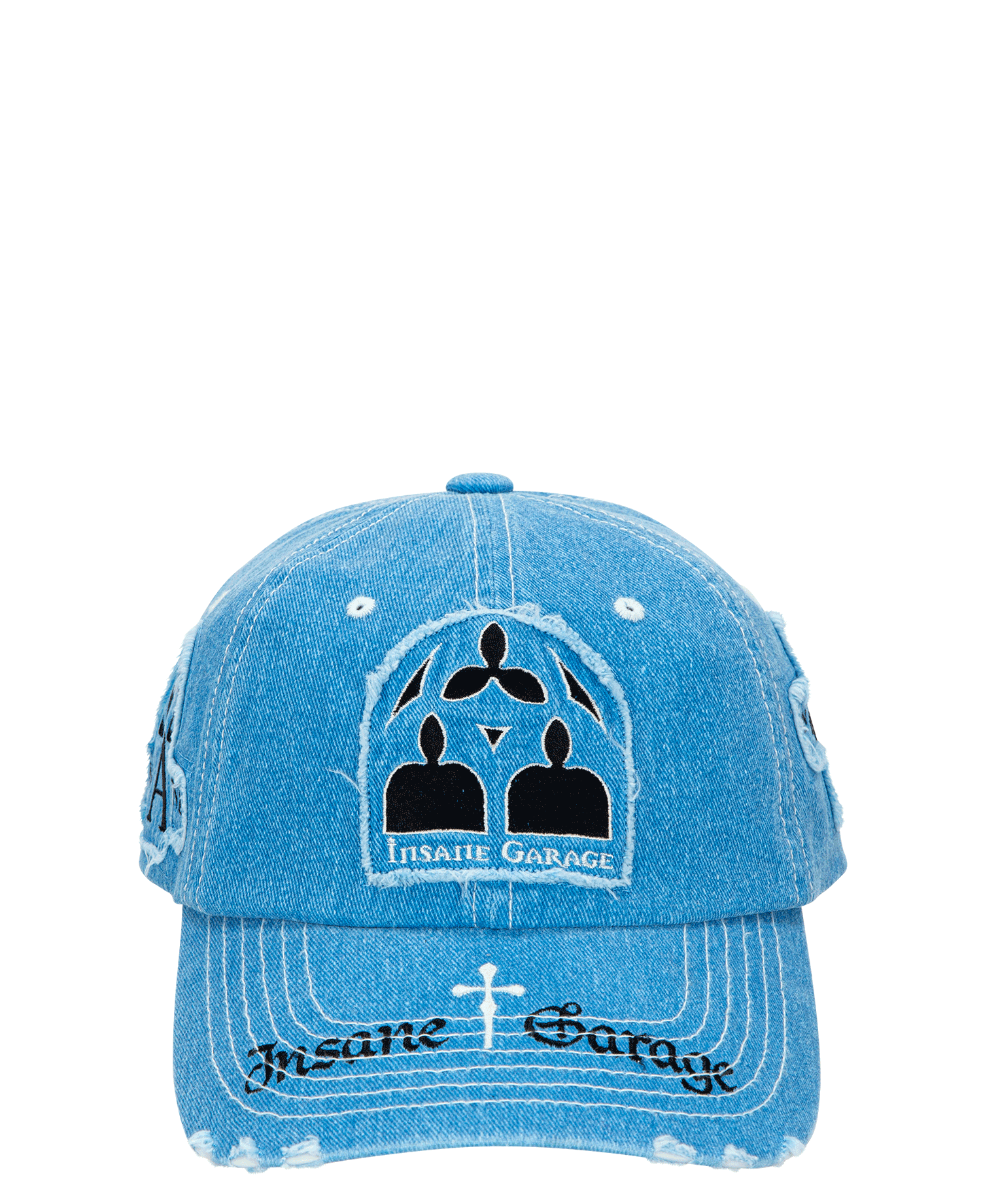 INSANE GRUNGE PATCH BALL CAP_BLUE